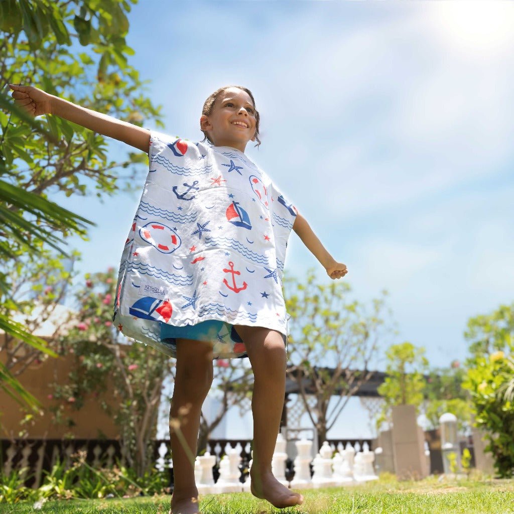 Kids Beach Poncho - Sailor&
