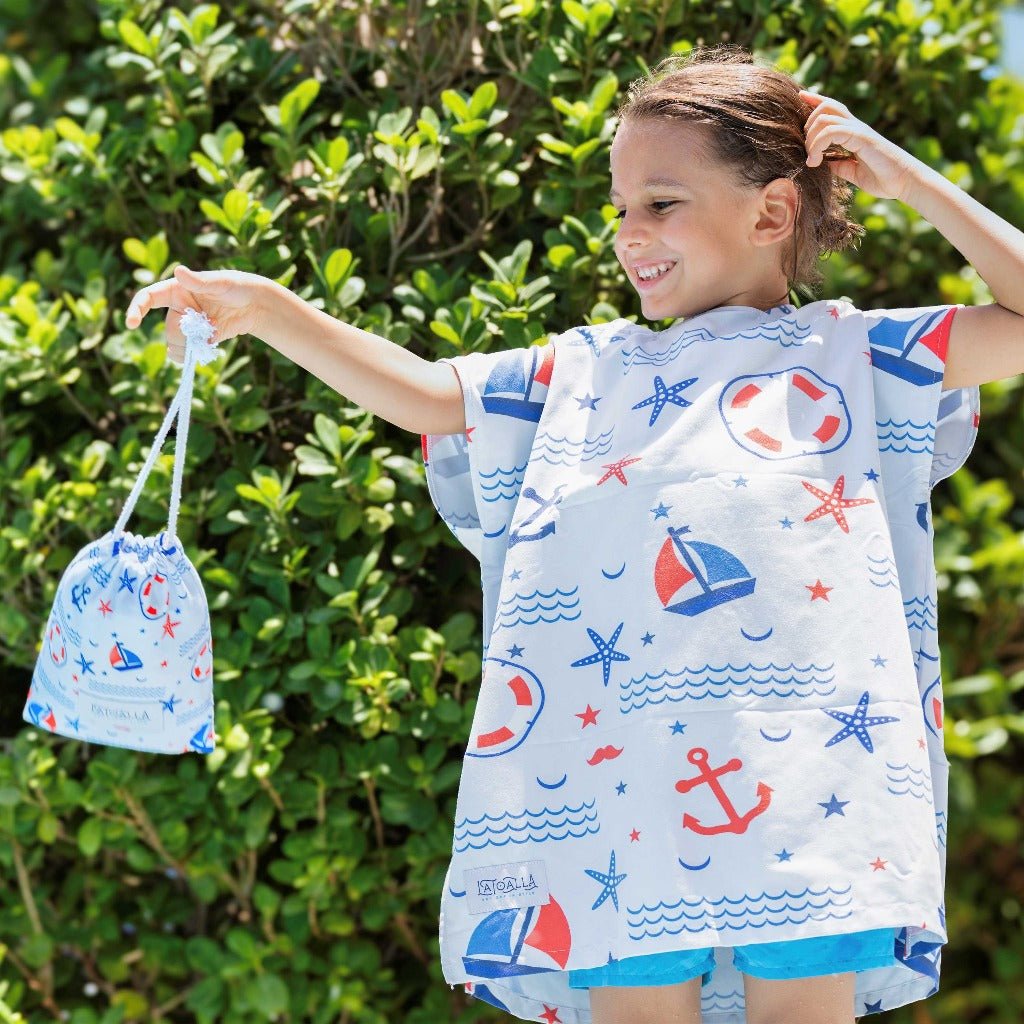Kids Beach Poncho - Sailor&