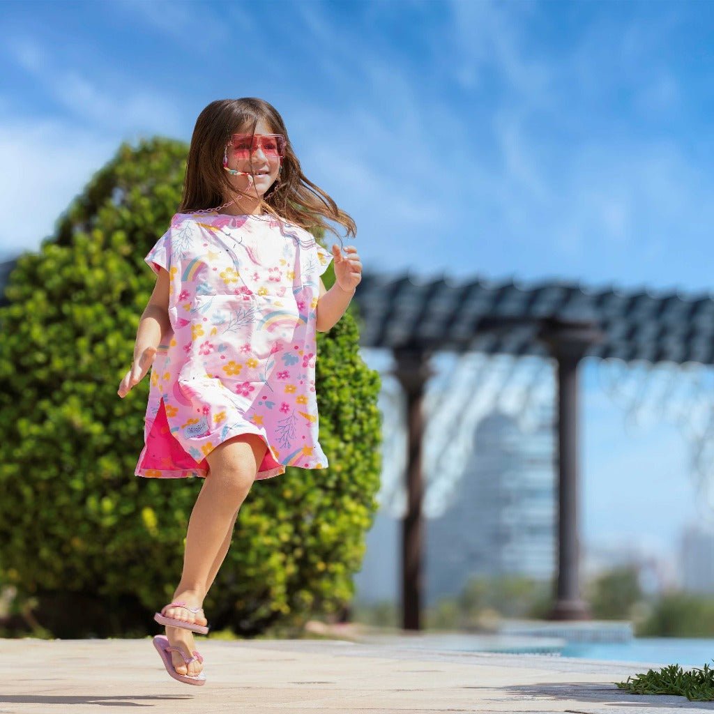 Kids Beach Poncho - Unicorn Wishes
